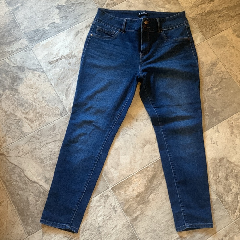 d. jeans Blue Skinny Jeans with Modern Tapered Fit HIGH WAIST size 14p US